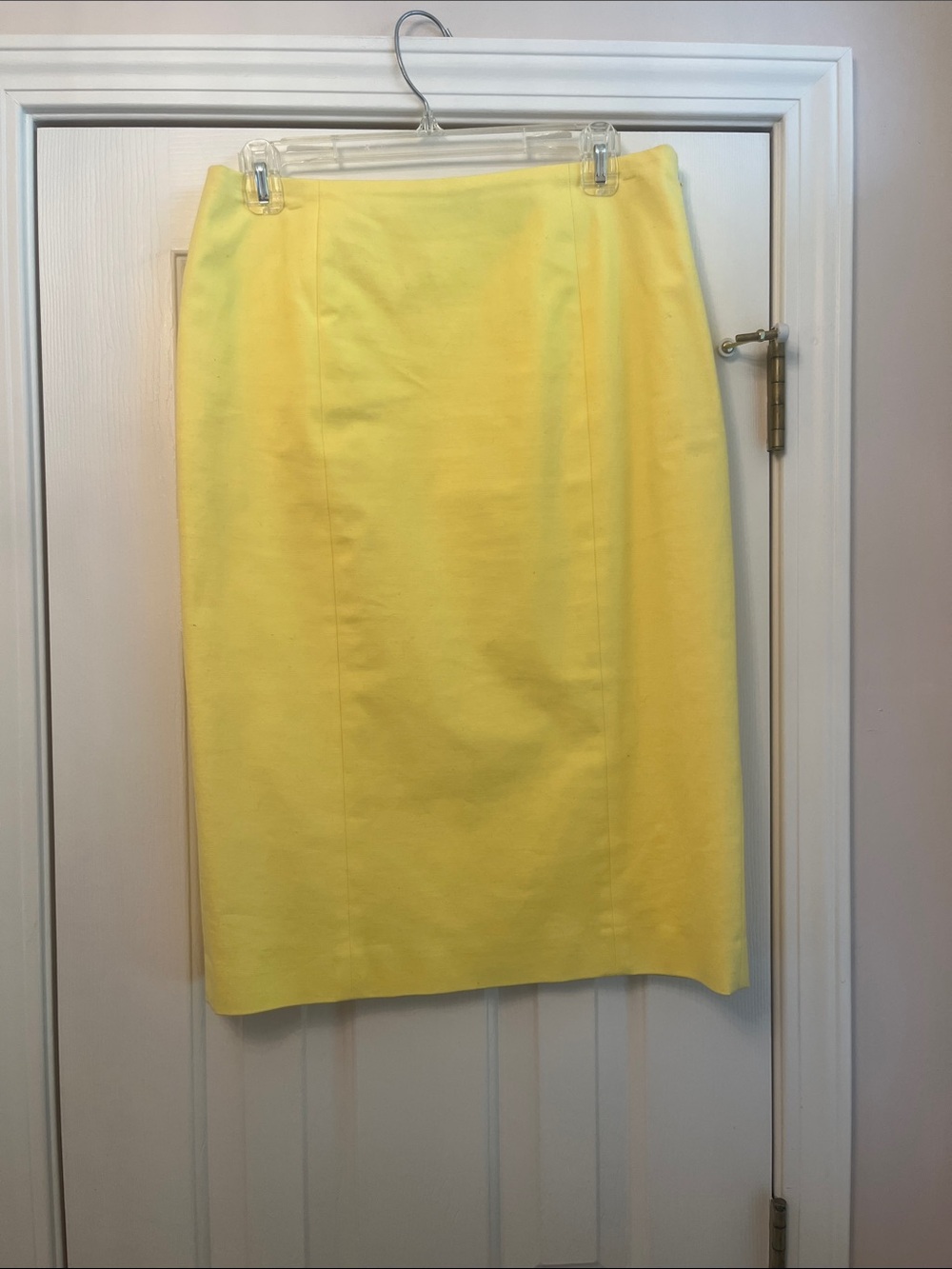 Dana Buchman Bright Yellow Pencil Skirt